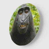 笑った猿 ラージ壁時計 (傾斜)