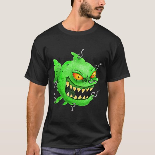 笑ったmonsterfishのワイシャツ tシャツ (正面)