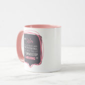 笑っている姉妹秋のおもしろいなコーヒー茶 マグカップ (正面左)