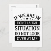 笑ってはいけない状況のときは見ないで ポストカード (正面/裏面)