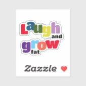 笑って太ったカラフルを育やる気を起こさせるてる シール (シート)