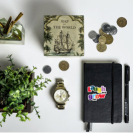 笑って太ったカラフルを育やる気を起こさせるてる シール