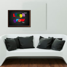 笑って太ったカラフルタイポグラフィポスター