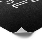 笑って太った炭おもしろい黒ポスター ポスター (角)