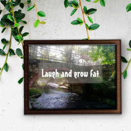 笑って太った諺の橋のポスター ポスター