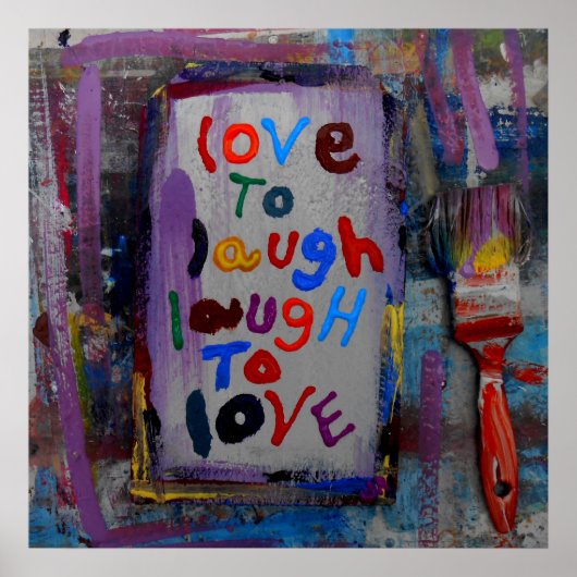 笑って愛するのが大好き ポスター (正面)