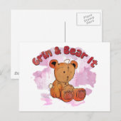 笑って我慢する ポストカード (正面/裏面)