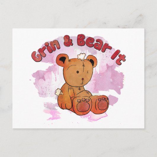 笑って我慢する ポストカード (正面)