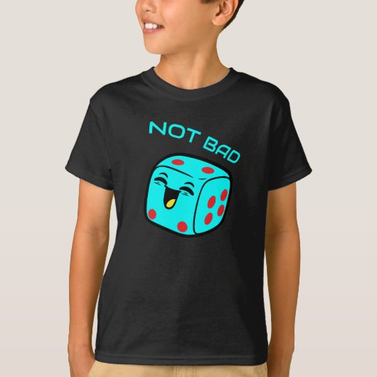笑って死ぬも悪くない サイコロ Tシャツ (正面)