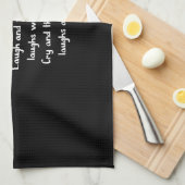 笑って泣く キッチンタオル (四つ折り)