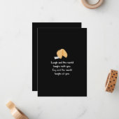 笑って泣く ノートカード (正面/裏面インサイチュ)