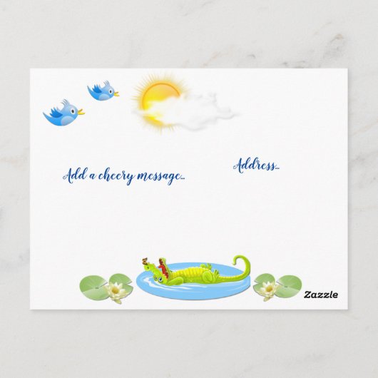 笑って! ポストカード (裏面)