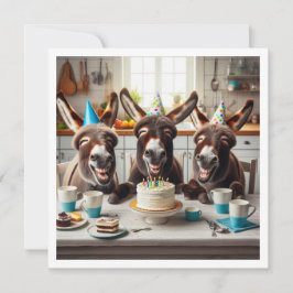 笑って、ロバの招待を笑って仲間に加わる 招待状