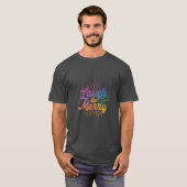 「笑って、楽しく」 Tシャツ (正面フル)