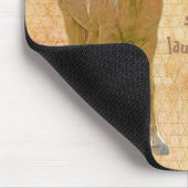 笑っストップてはいけない！おもしろい絵画の マウスパッド (コーナー)