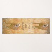 笑っストップてはいけない！おもしろい絵画の ヨガマット (正面(横))