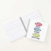 笑っ保て!歯カラフル魚 ノートブック (内部)