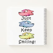 笑っ保て!歯カラフル魚 ノートブック (裏面)