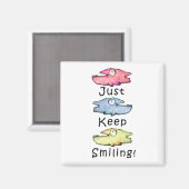 笑っ保て!歯カラフル魚 マグネット (正面/裏面)