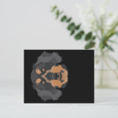 笑みを浮かべて金髪のダシュント ポストカード (スタンド正面)