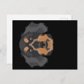 笑みを浮かべて金髪のダシュント ポストカード (正面/裏面)