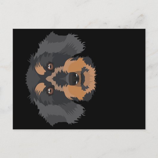 笑みを浮かべて金髪のダシュント ポストカード (正面)