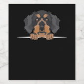 笑みを浮かべて金髪のダシュント ワインラベル (シングルラベル)