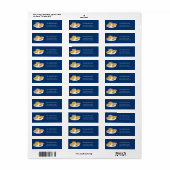 笑みを浮かべるラッキーサワークリームアップルソース ラベル (フルシート)