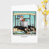 笑わされるお願いカード カード (黄色い花)