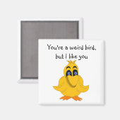 笑わされることわざ付き鳥 マグネット (正面/裏面)