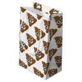 笑わされるなおもしろいのウンチemoji - Pooの漫画のデザイン スモールペーパーバッグ (裏面アングル)