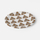 笑わされるなおもしろいのウンチemoji - Pooの漫画のデザイン ペーパープレート (アングル)