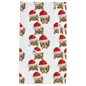 笑わされるなおもしろい猿Emoji -漫画のデザインをまねて下さい スモールペーパーバッグ (正面)