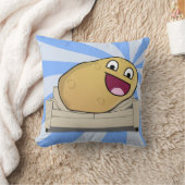 笑わされるなカウチ・ポテト族 クッション (ブランケット)