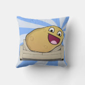 笑わされるなカウチ・ポテト族 クッション (裏面)