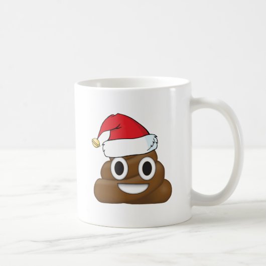 笑わされるなクリスマスのウンチEmoji コーヒーマグカップ (右)