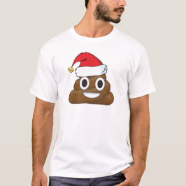 笑わされるなクリスマスのウンチEmoji Tシャツ
