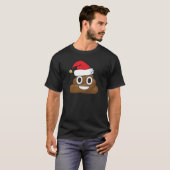 笑わされるなクリスマスのウンチEmoji Tシャツ (正面フル)