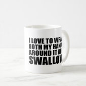 笑わされるなコーヒー引用文 コーヒーマグカップ (正面右)