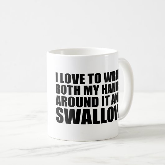 笑わされるなコーヒー引用文 コーヒーマグカップ (正面右)