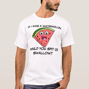 笑わされるなスイカの冗談 Tシャツ