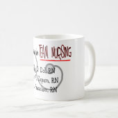 笑わされるなナースのTシャツおよびギフト コーヒーマグカップ (正面右)