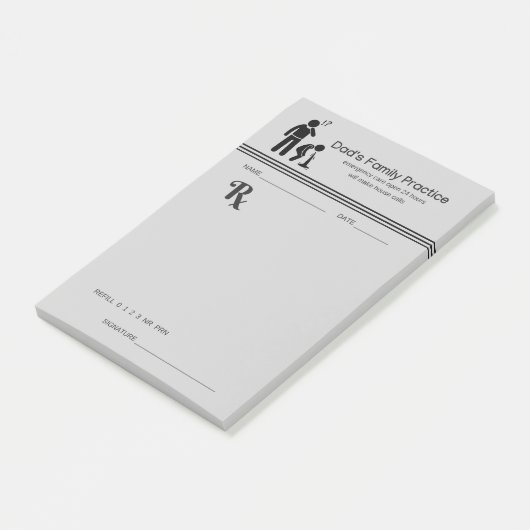 笑わされるなパパの家族の練習の規定のパッド ポストイット (アングル)