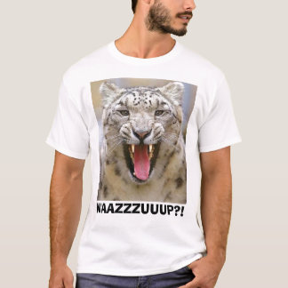 笑わされるなユキヒョウ Tシャツ