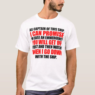 笑わされるな大尉のMotto Tシャツ