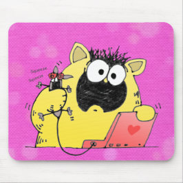 笑わされるな猫およびマウスパッド マウスパッド