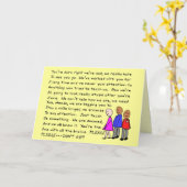 笑わされるな退職カード--集団から! カード (黄色い花)