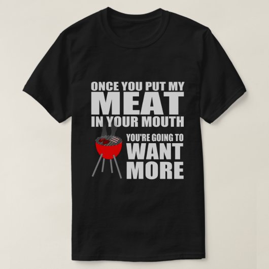 笑わされるなBBQの発言 Tシャツ (デザイン正面)
