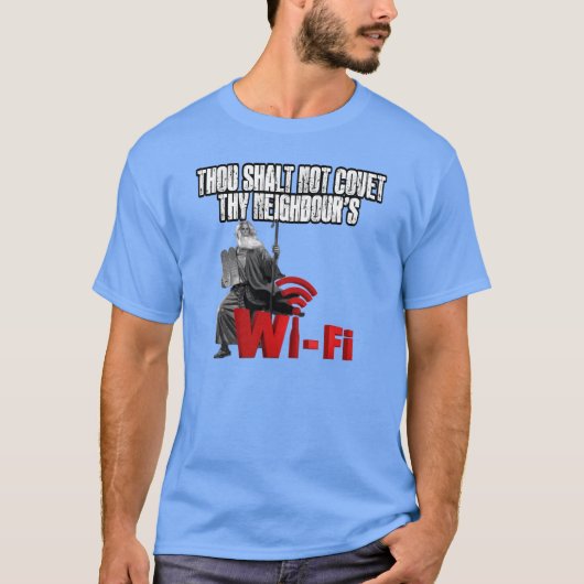 笑わされるなWi-Fi Tシャツ (正面)