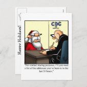 笑わされるクリスマス用はがき シーズンポストカード (正面/裏面)